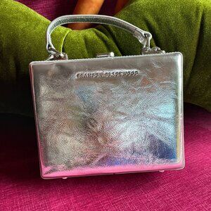 Brandon Blackwood Standard Kendrick Trunk - Metallic Silver Cracked Leather